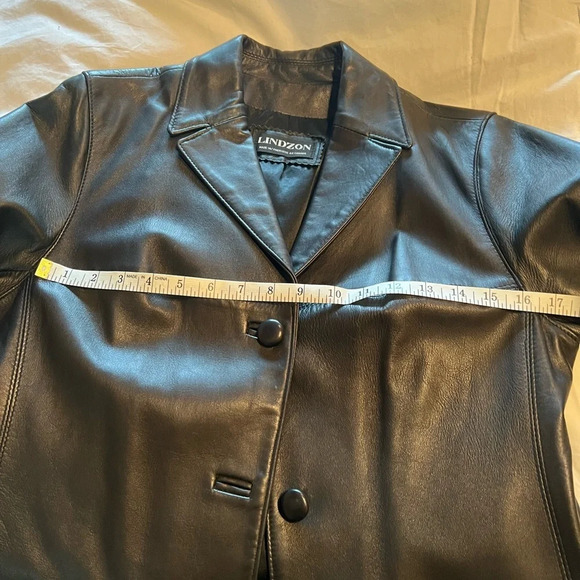 Vintage Lindzon  Women’s Leather Jacket - Size 10 - Made in Canada - Picture 10 of 12